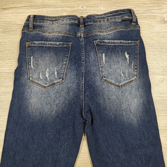 Risen Jeans Matt Crossover Girlfriend Distressed Denim Size 13 (31) High Rise - Picture 12 of 13